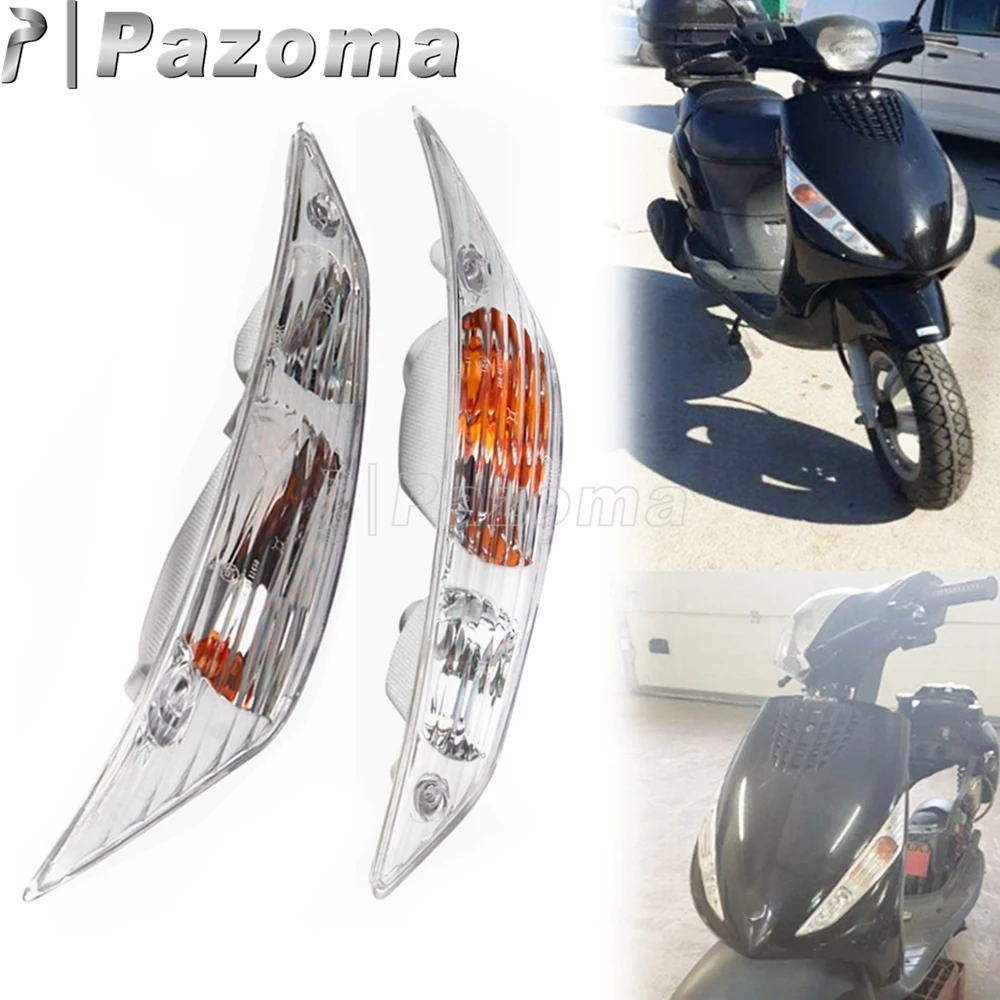 E4 E-Mark Indicatori Di Direzione Anteriori Trasparenti Per Scooter Zip 125Cc 100Cc 250Cc Ac Cat 4 Tempi Ssl 25 Accessori Moto 1999-Up