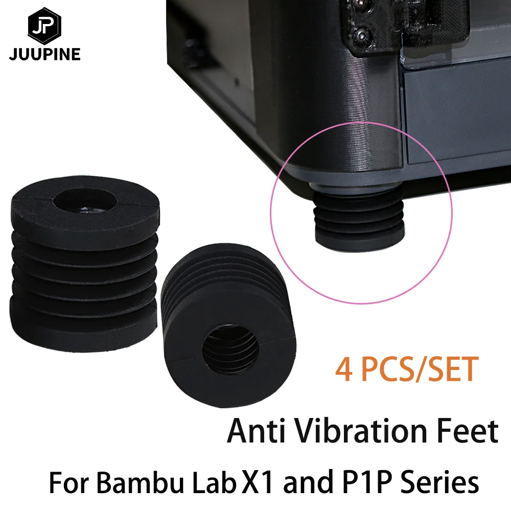 Anti Vibration Feet For Bambu Lab X1 Series And P1P Universal Rubber Foot  Anti-slip Rubber Shock Pad For Bambu Lab 3D Printer