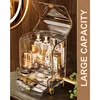 Makeup Organizer, Large Capacity Cosmetics Makeup Organizer for Vanity, Dustproof Waterproof Cosmetics Display Case 6