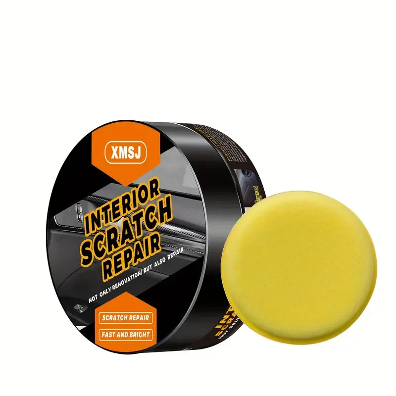Xmsj-Car Plastic Scratch Repair Paste, Black Plastic Renovation Coating Paste, Recovery Plastic Gloss 6