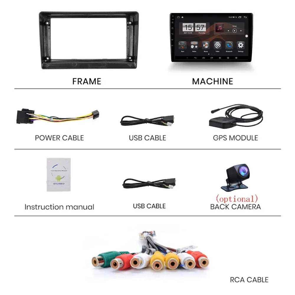 ڵ  Ƽ̵  GPS ׺̼, ȵ̵ 13,  5 3 CW 2010 - 2015 , 2 Din DVD ÷̾