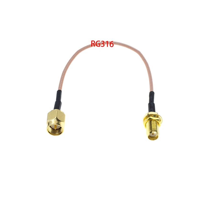 Smaオス-smaメスジャックコネクタ、rf同軸ケーブル、ピグテールエクステンション、ワイヤー、rg316 、rg58、rg174、rg142、rg400、rg402、rg405、rg316 - AliExpress 13 20pcs 10cm / 15cm / 20cm / 25cm / 30cm RG316ピッグテールケーブルFタイプメスジャック C