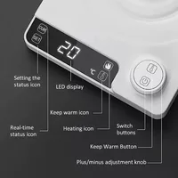 1200w Electric Kettle Portable Gooseneck Electric Kettle Temperature Control Stainless Steel Rapid Heating Kettle 110v/220v 2