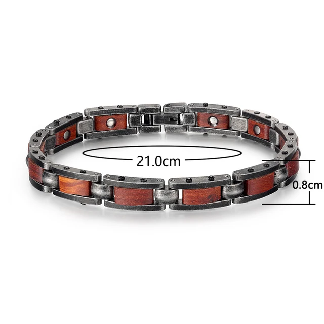 건강과 스타일이 완벽하게 조화를 이룬 WelMag 얼룩말 샤프 마그네틱 팔찌