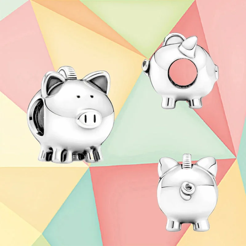 

The New Cute Piggy Bank Charm For The Fall Of 2021 Is Suitable For Original Pandora Bracelet Diy Jewelry, A Gift For Loved Ones