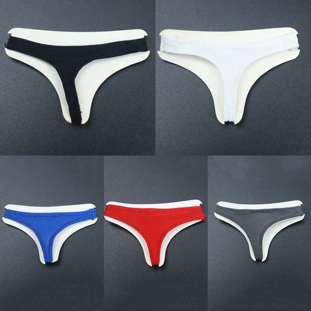 1:6 White Thongs Briefs Underwear Model For 12'' Female TBL PH