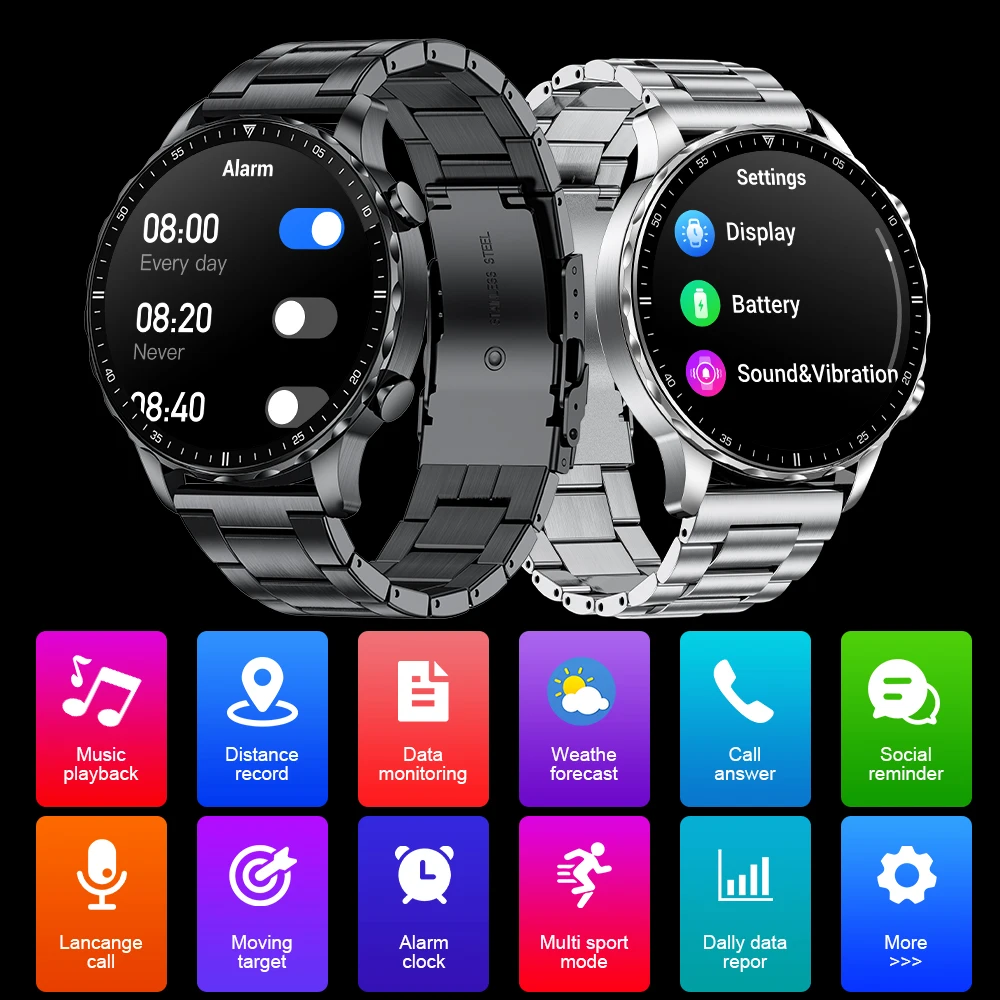 LIGE 2026 Smart Watch For Men Bluetooth Call Waterproof Watches Health Monitoring Outdoor Sports Smartwatch Herren Reloj Hombre