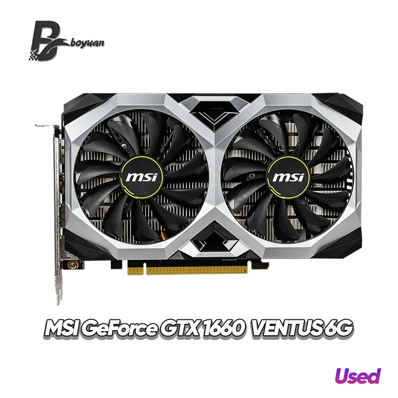 Msi Geforce Gtx 1660 Ventus 6g Graphics Card Gaming 12nm Pci Express X16 3.0 192bit Support Amd Intel Desktop Cpu - Graphics Cards - AliExpress