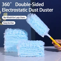 Double Sided Electrostatic Brush Disposable Duster Wedel Swiffer for Dust Refills, Multi-Scenario Spider Webs Cleaning CCD004