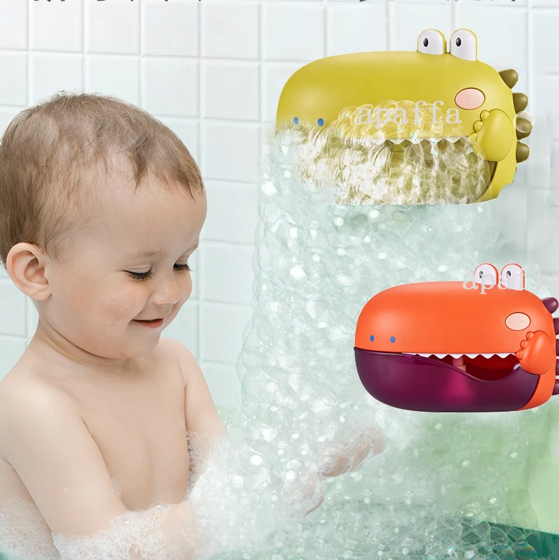 

Bath Toys Dinosaur Bubble Machine Music Bathtub Soap Machine Automatic Bubble Maker Baby Bathroom Funny Toy for Children