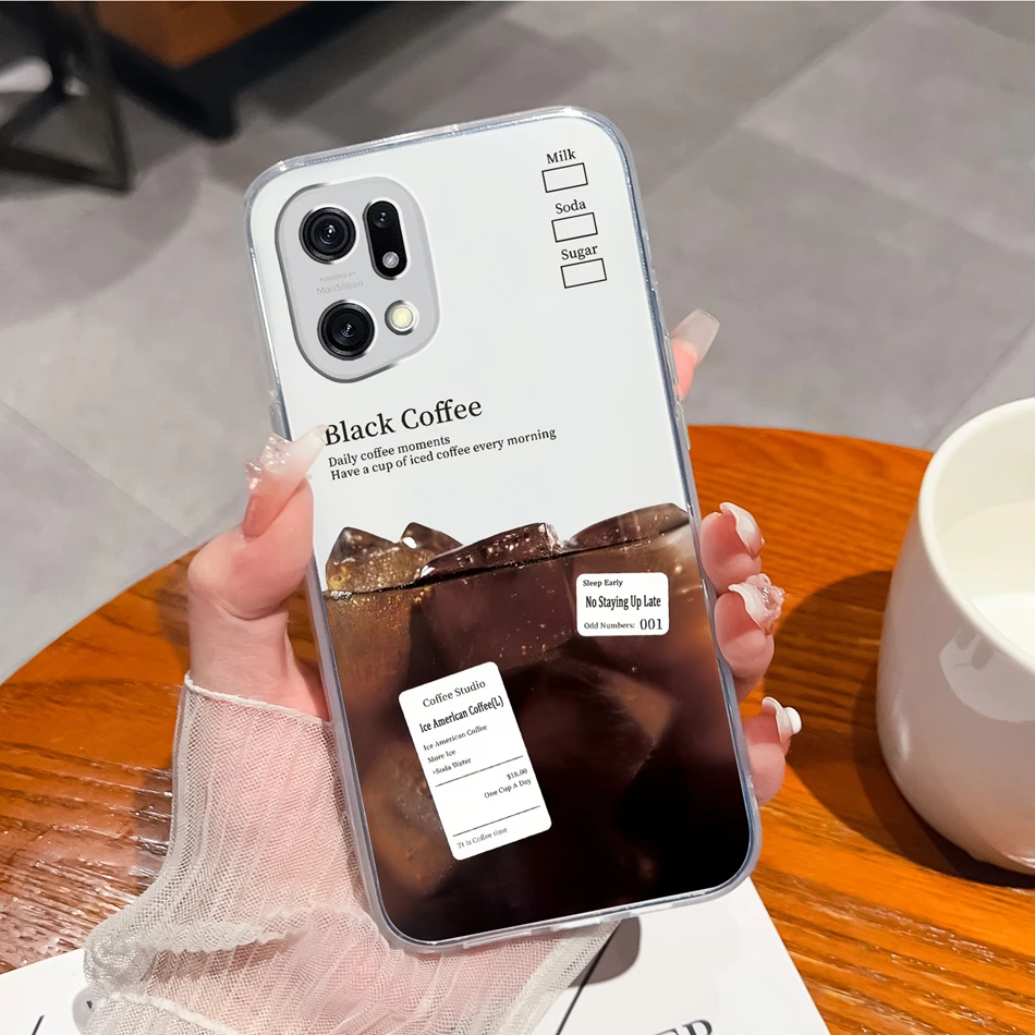 New Design Soft Clear Slim TPU Silicone Anti-Drop Phone Case for Oppo Find X5 Pro Lite