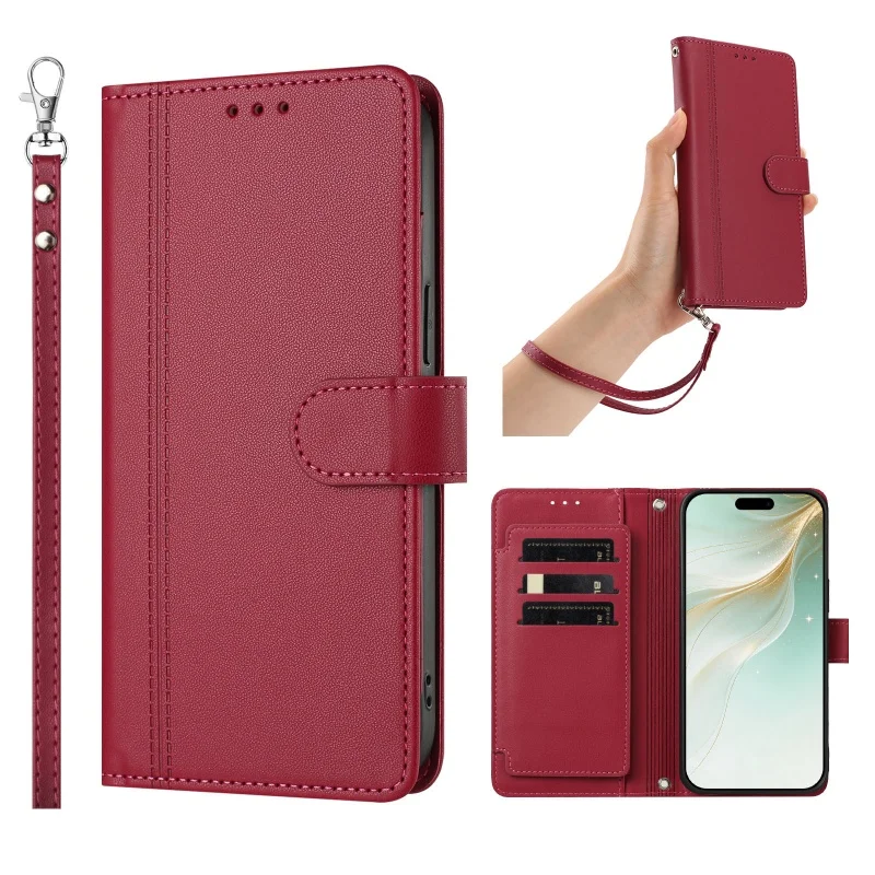 Premium PU Leather Flip Wallet Phone Case Cover