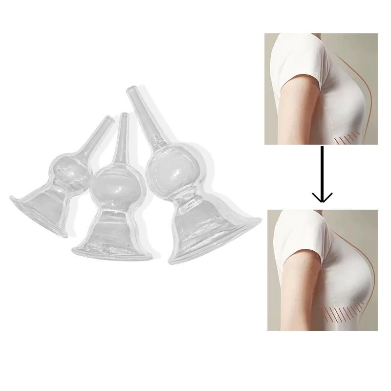 3 Size Buttocks Enhancement Vacuum Cups Breasts Suction Enlargement Enhance Lifting Pump Replace Nozzle 6