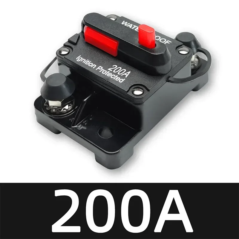 Disjoncteur Voiture DC 12V-48V – Étanche IP67, Réinitialisation Manuelle, 50A à 300A (pour Voiture, Bateau, Camping-car)