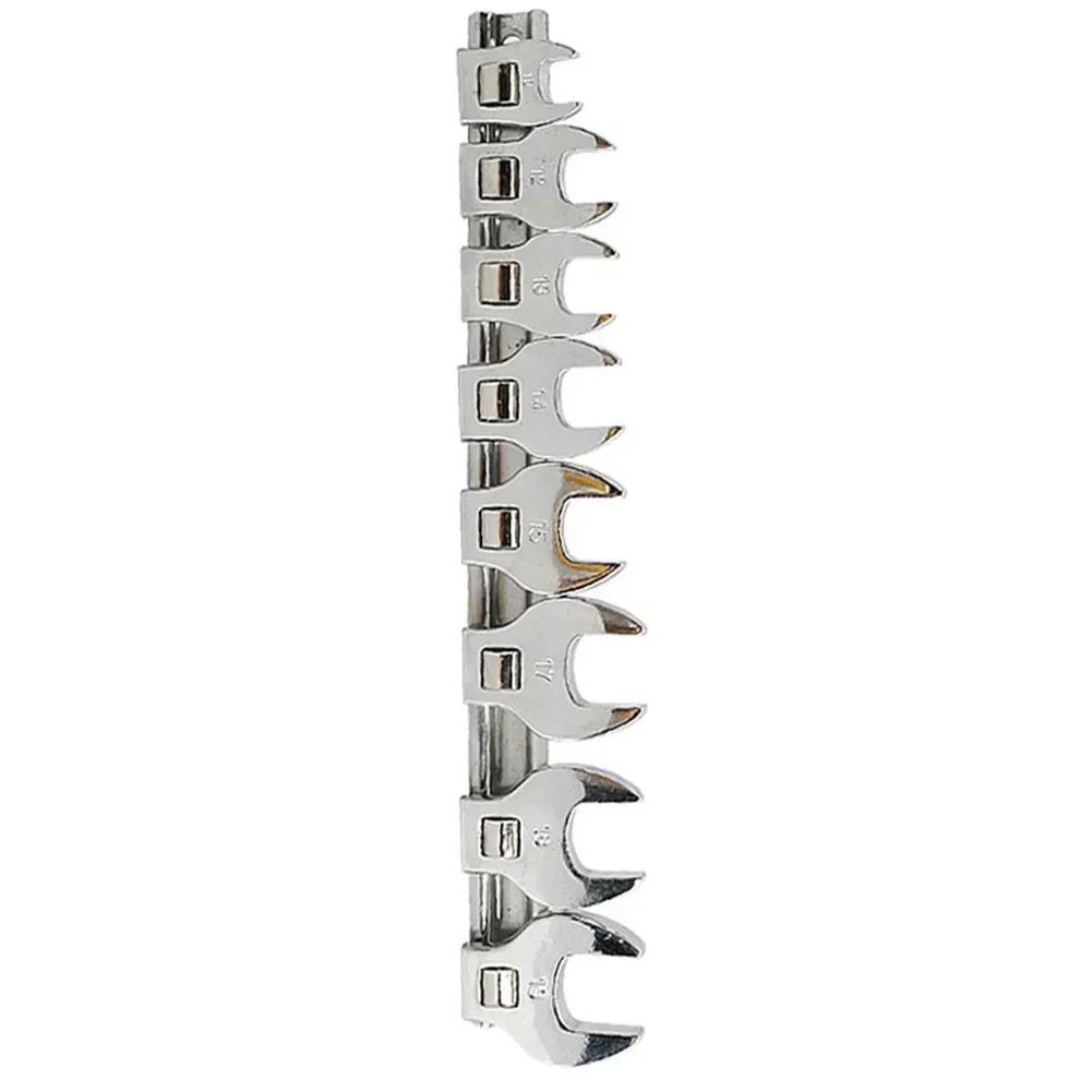 QWORK 10tlg Steckschlüssel, Hahnenfußschlüssel,10-19mm