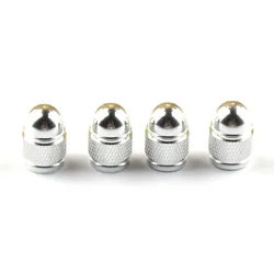 Universal Aluminum Alloy Dust - Proof & Rust - Proof Valve Caps (Silver)