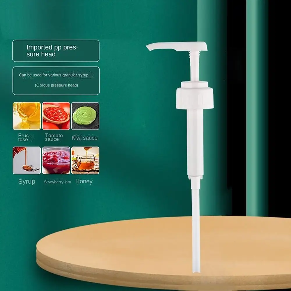 Syrup Dispenser 1600ml 5/8/10CC Multi-Function Squeeze Hand Pressure Fructose Quantitative Liquid Pump Honey
