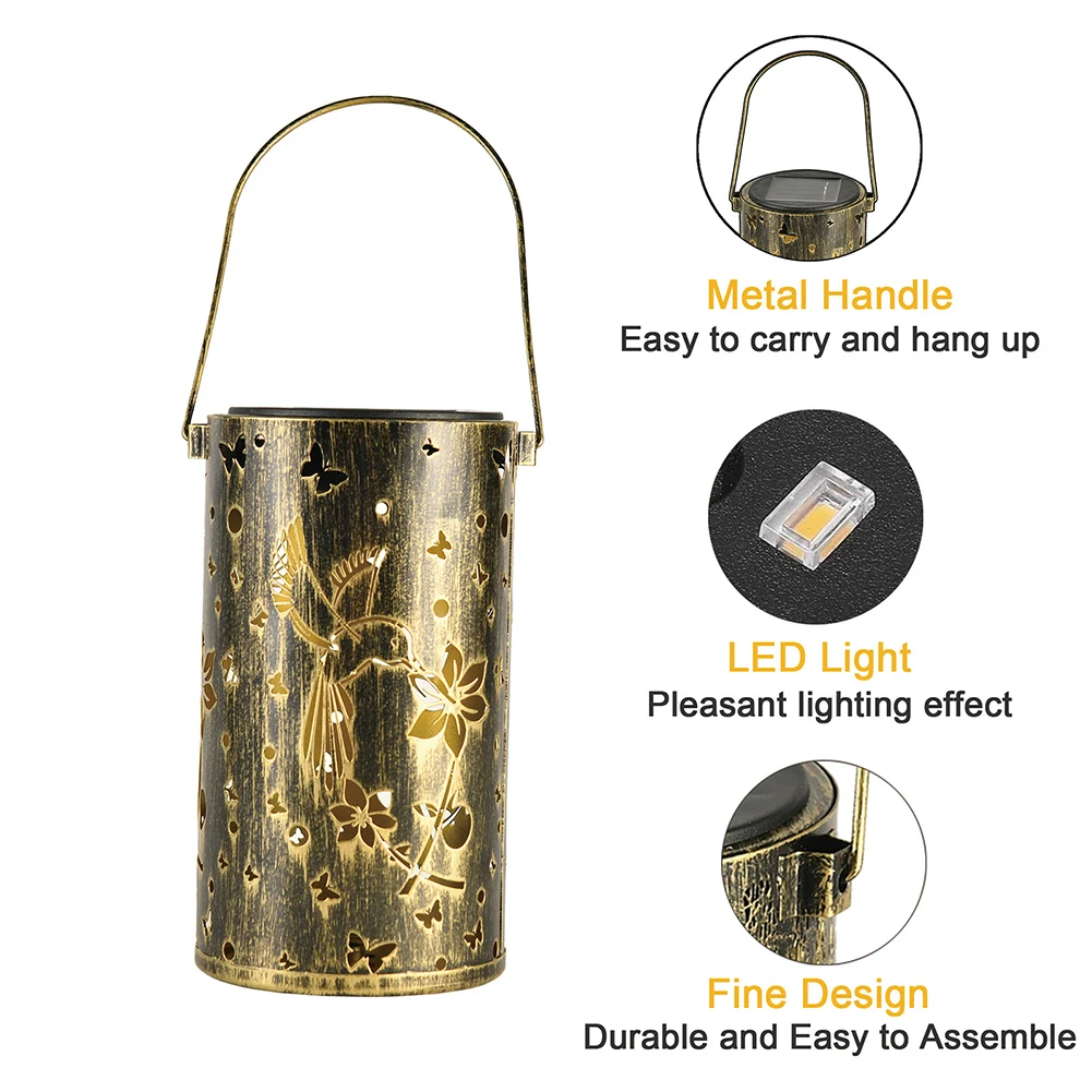 Solar Lights Replacement Top Lid Lights Replacement 1.2 V 600 MAh LED Solar Lamp Battery Box 7LM for Outdoor Hanging Lanterns