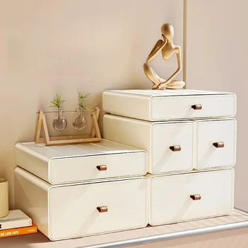 Scatola portaoggetti da scrivania Cassetti da scrivania impilabili Organizzatore e accessori per il trucco Forniture di bellezza Vanity Bagno