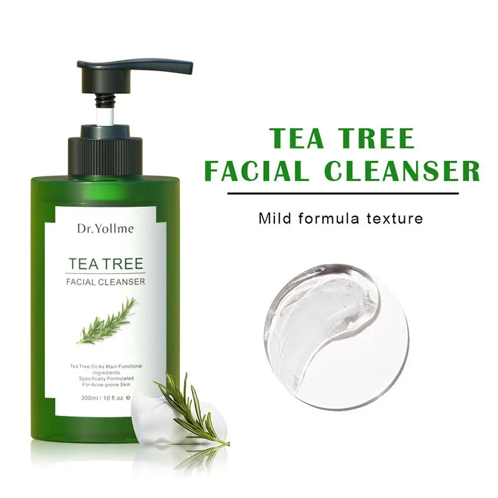 300ml Tree Tea Facial Cleanser Mild Non Irritating Moisturizing Pores Repairing And Cleansing Barrier Cleanser Facial Z7D6