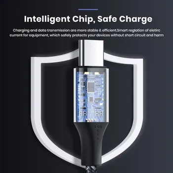 TOPK 3A Micro USB Type C Phone Charger Charging Cable Quick Charge Mobile Phone Cables Wire for Xiaomi Redmi Note 10 9 4