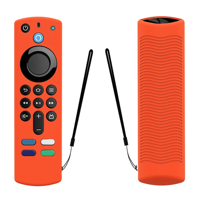  Firestick - Funda para mando a distancia compatible con 3ª  generación, paquete de 2, Fire TV Stick 2021 4K Alexa Voice Remote Control  que brilla en la oscuridad, antideslizante, funda protectora