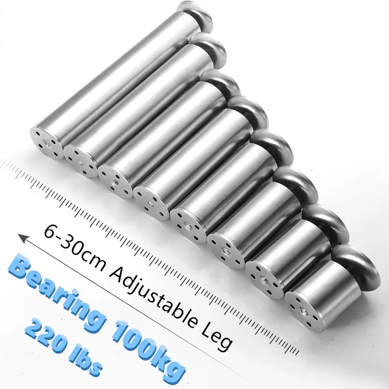 Adjustable Leveling Legs Adjustable Stainless Steel 6-30cm Furniture Legs