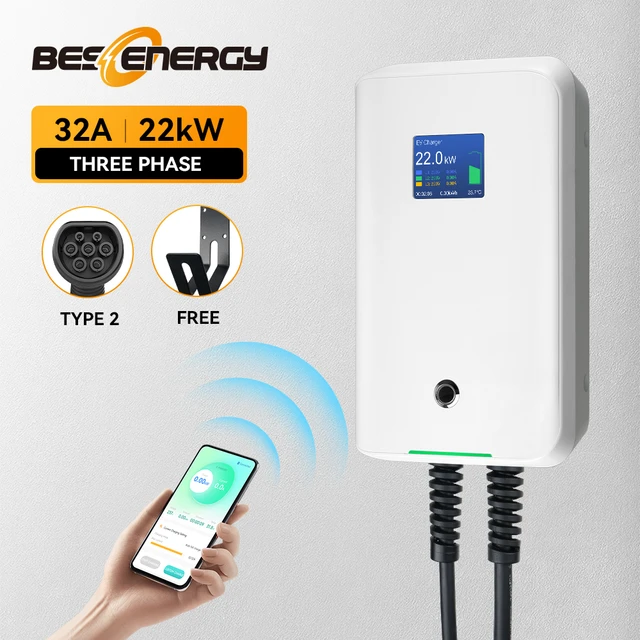 32A 1Phase EVSE Wallbox EV Charger Electric Vehicle Charging Station with  Type 2 Cable IEC 62196-2 Waterproof - AliExpress