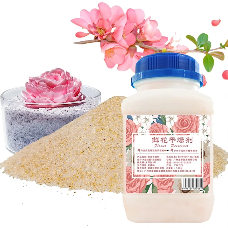 Silica Gel Flower Drying Reusable Desiccant Beads Color Indicating DIY Hand-Dried Color-Changing Non-Toxic Craft Moisture Absorb