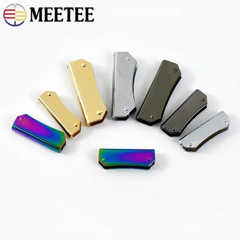Meetee 가방 가장자리 클립 밴딩 금속 버클 핸드백 모서리 보호 걸쇠 하드웨어 장식 액세서리, 4, 10, 20 개, 35, 47mm