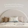 Cloud Bed Frame with Arch Shaped Headboard, Upholstered in Soft Fabric, Platform Beds Frames with Solid Wood Legs, Bed Frame 5