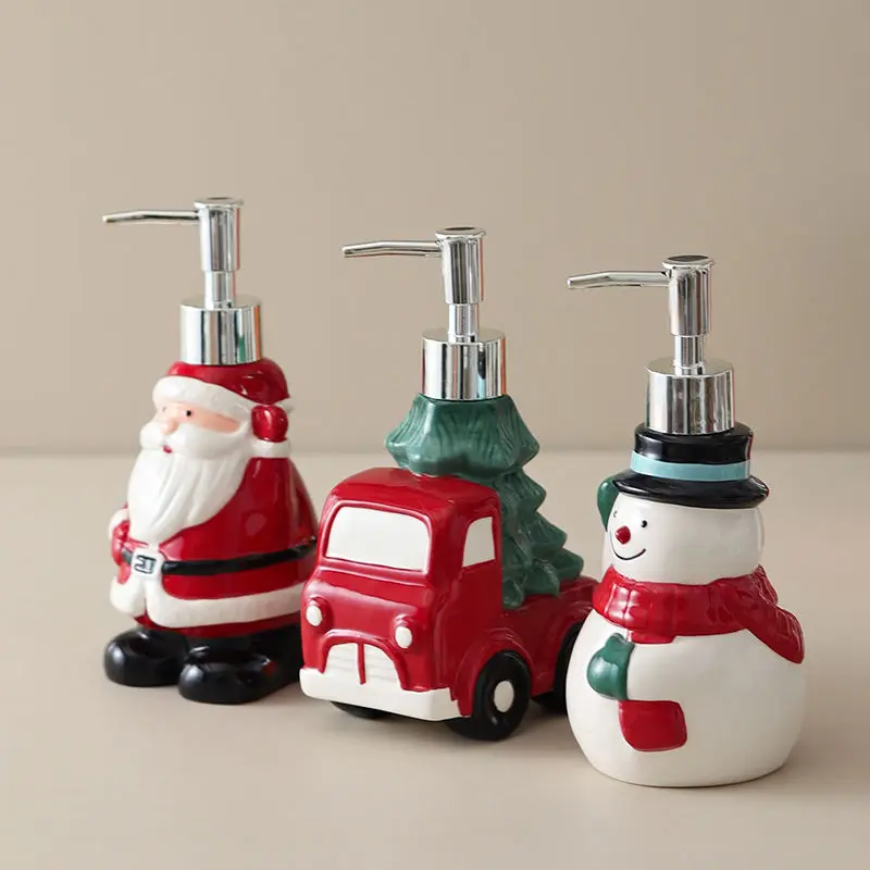 Christmas Ceramic Lotion Dispenser 1