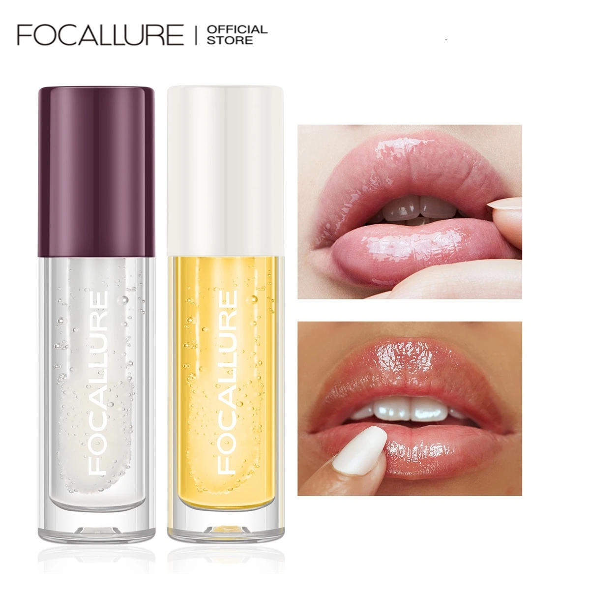 FOCALLURE Juice Combo Lip Plumper Kit Day Night Instant Volume Lips Oil