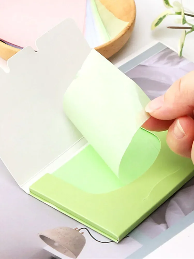 Facial Oil Blotting Paper Facial Oil Blotting Sheets Paper Cleansing Face Oil Control Absorbent Paper Beauty Makeup Tools Convenient 100pcs A Box