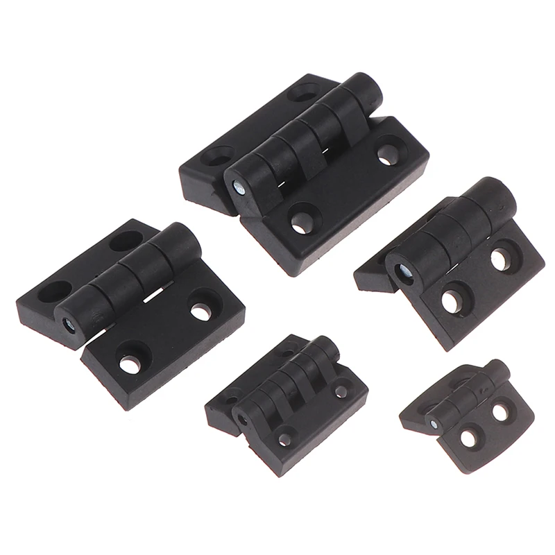 1pc Plastic Small Hinges Black Mini Plastic Door Bearing Butt Cabinet Aluminum profile plastic hinge