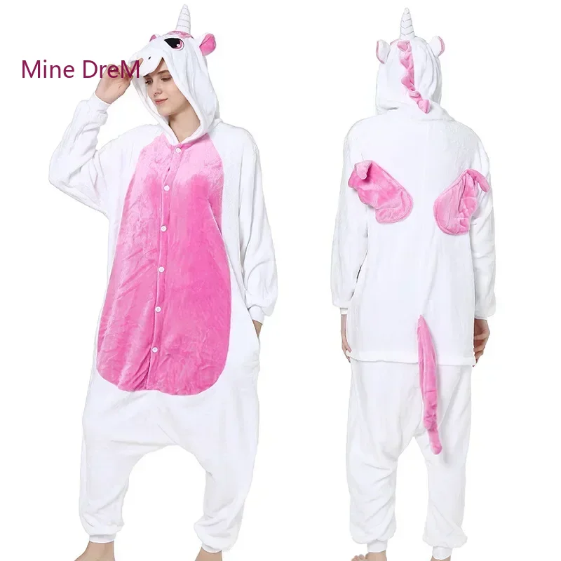 Unicorn Kigurumi Animal Onesies Pajama Girls Cosplay Costume Unicorn Jumpsuit Christmas Gif