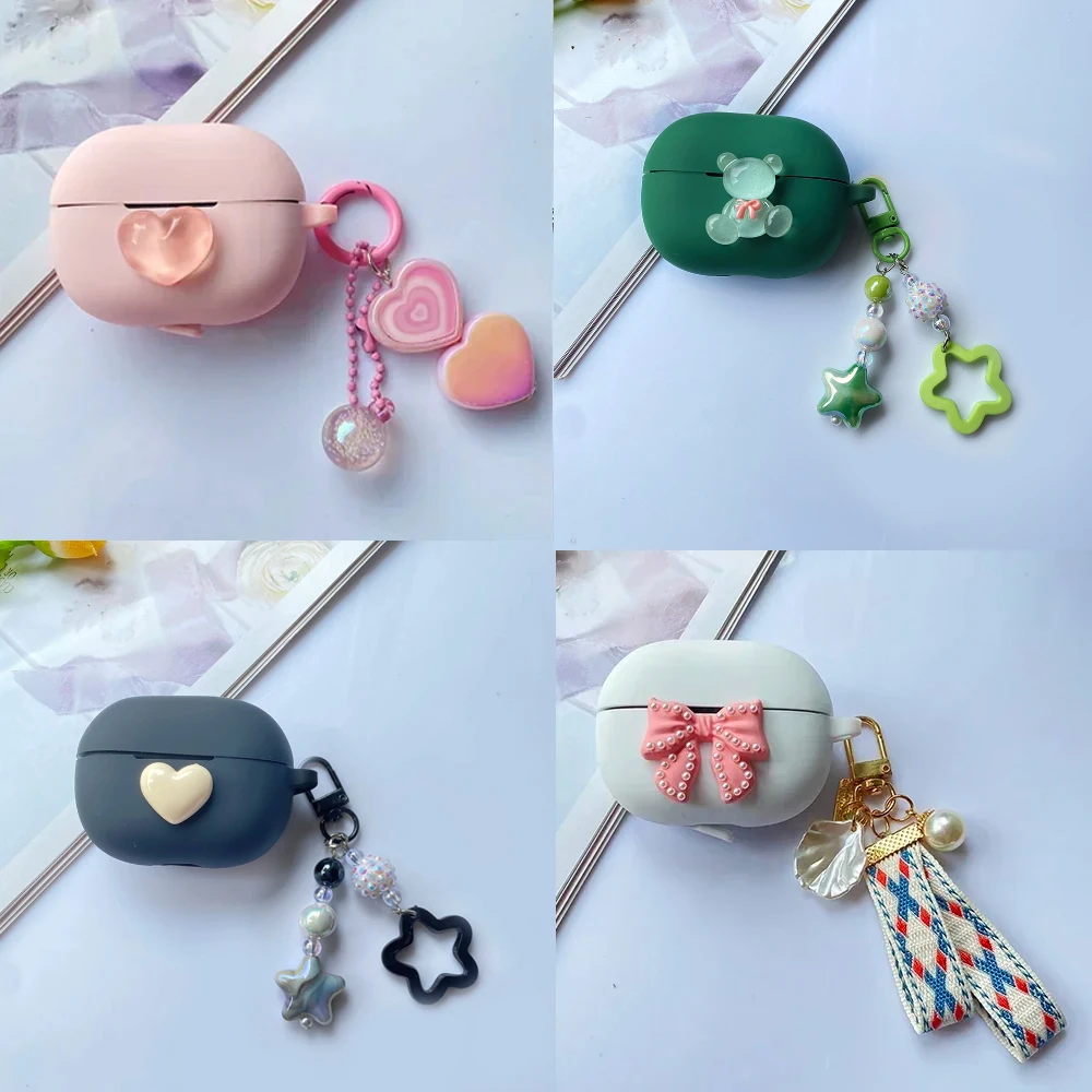 Per Xiaomi Buds 3 / 3 Pro Custodia Custodia Per Auricolari In Silicone Cartoon /Flower Con Custodia Portachiavi Per Xiaomi Buds 3 Pro Cover