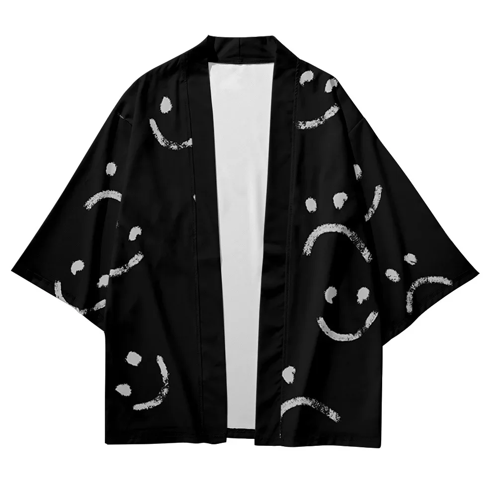 Japanese Kimono Retro Thin Coat Haori Hanfu Tops Summer Asian Streetwear Print Kimono Cardigan Shirt Japanese Robe Kimonos