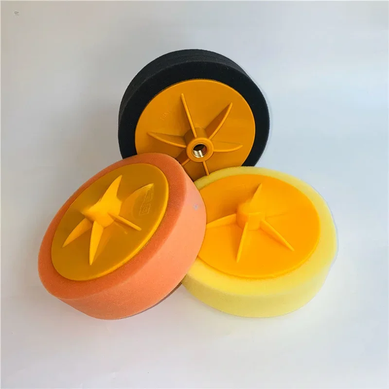 Reduction Screw Polishing Disc Mirror Reduction Sponge Wheel Car Beauty Waxing Sponge Ball 6 Inch M14 Disk Thick Medium and Fine