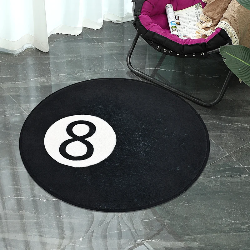 Soft Plush Bathroom Carpets-non-slip, Machine Washable and Absorbent round Mats-ideal for Bathroom Floor Decoration, Bedroom Doo floor mat