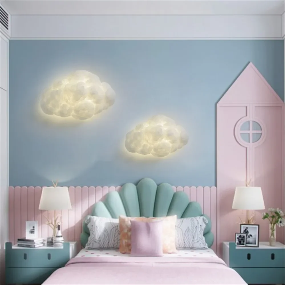 

Nordic Cloud Led Wall Lamp Creative Children Bedroom Bedside Lamps Kids Home Deco Wall Sconce Light Fixture