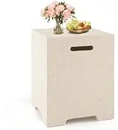 Giantex Propane Tank Cover Table - 16" Square Hideaway Table w/Waterproof Cover and Side Handles,...