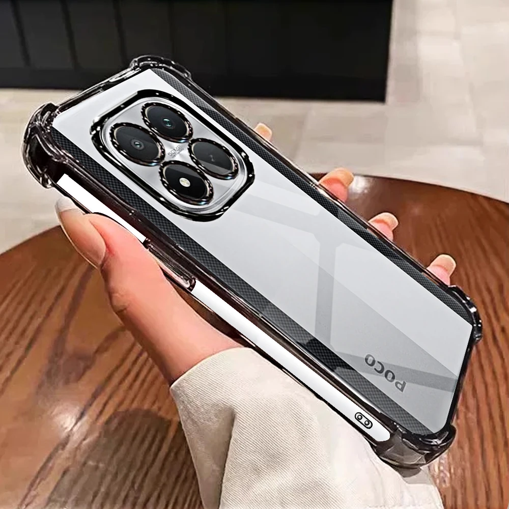 Sleek Transparent Black Phone Case - Soft TPU Protective Cover