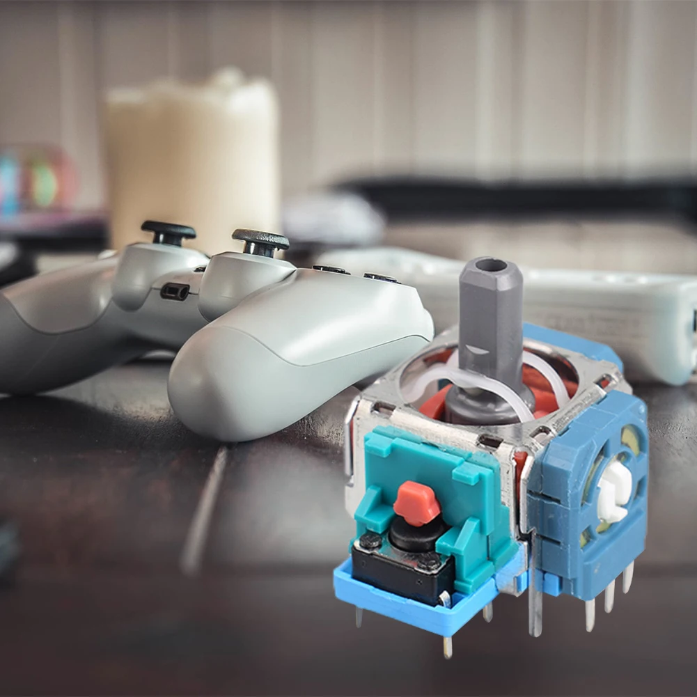 PS5 무선 컨트롤러용 아날로그 스틱, 플레이스테이션 5 컨트롤러용 교체용 아날로그 3D 조이스틱, 2 개