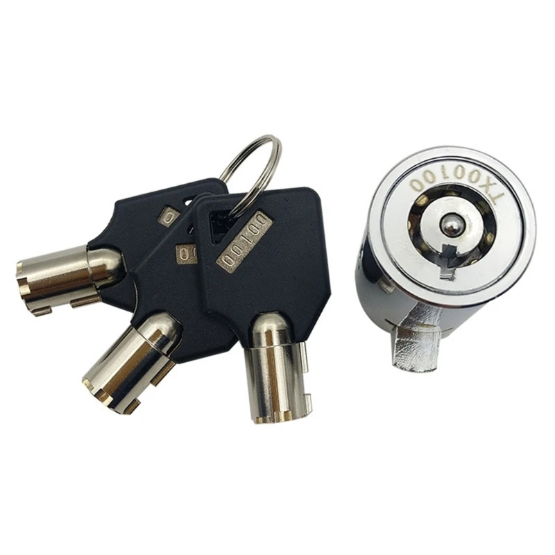 Cylinder Lock Single Open Lock Anti-Theft Lock with Keys Durable Cylinder