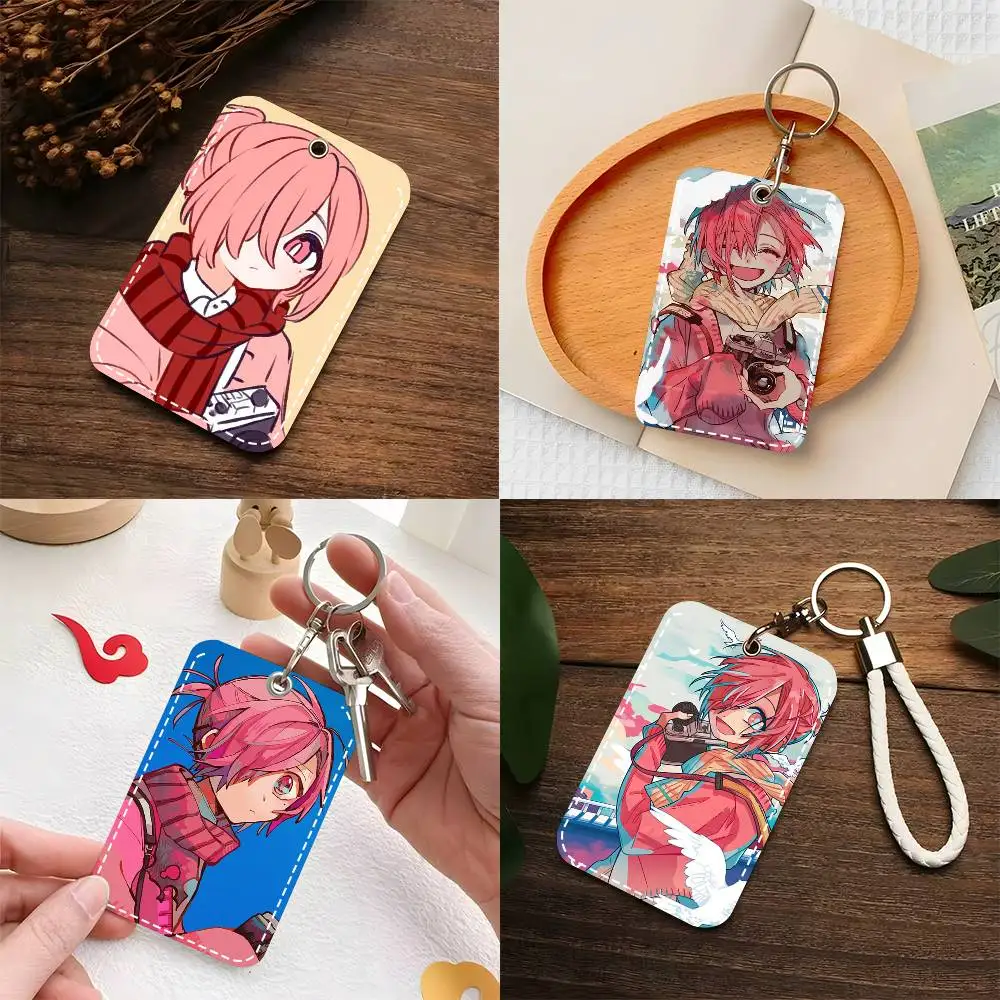 Tbhk Keychains 1pc Anime Tbhk Cute Mitsuba Card Case Keychain Access Card Bag Key Tag ...
