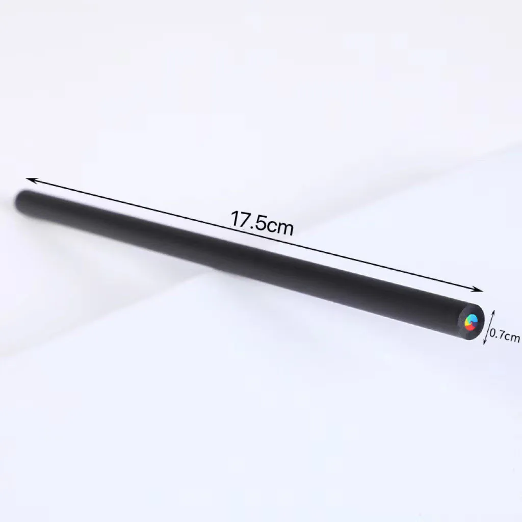 5/10 stücke 7-farbe kawaii schwarz holz regenbogen kern farbige bleistift zeichnung werkzeug holz bleistift kunst liefert schreibwaren schule liefert – Detail 5