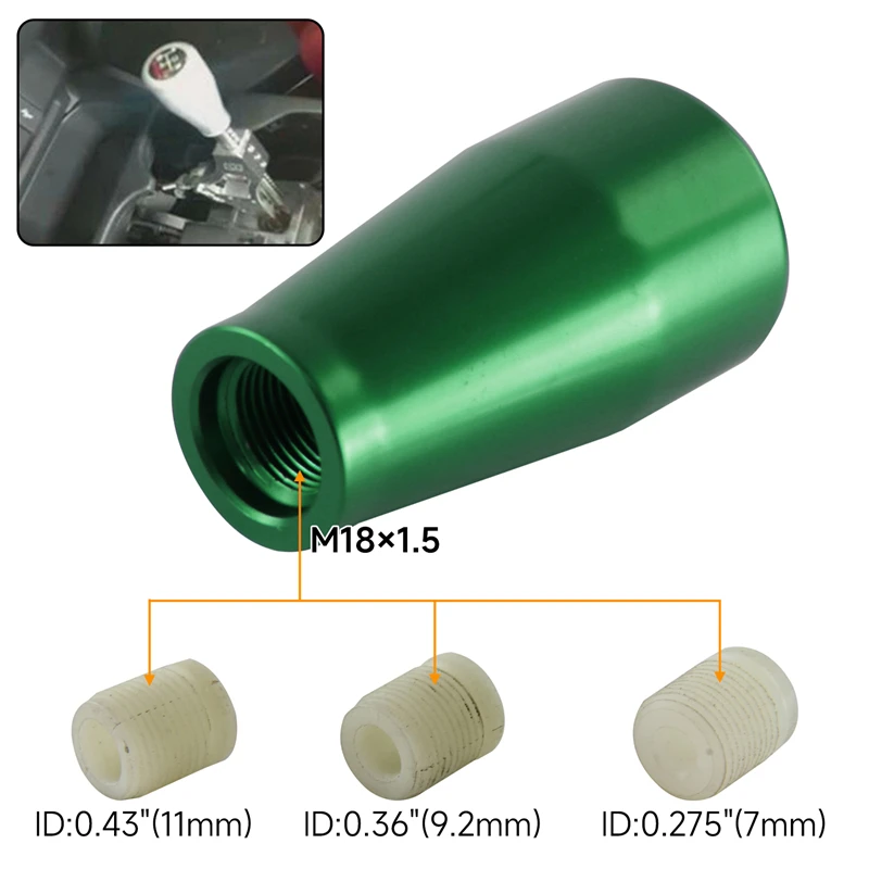 

Универсальные ручки переключения передач Alunimum M18 * 1,5, цвет синий/зеленый