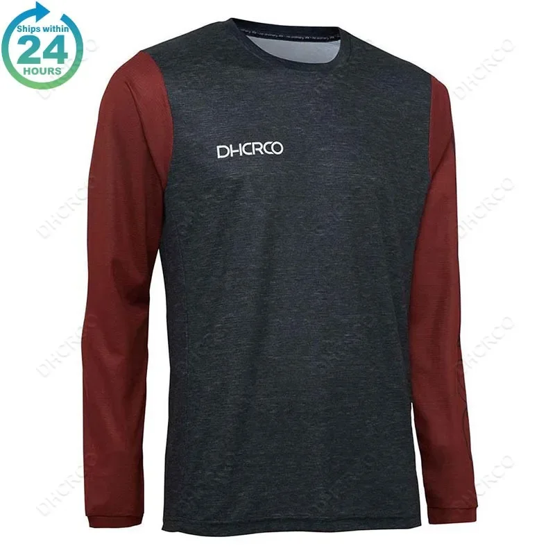 thumbnail image 1 of Camisetas de moto DHCRCO, camisetas de descenso para MTB, ropa todoterreno, camiseta DH, camiseta de manga larga para hombre, camiseta de ciclismo, camiseta de motocross, camisetas de moto, 1 of 4