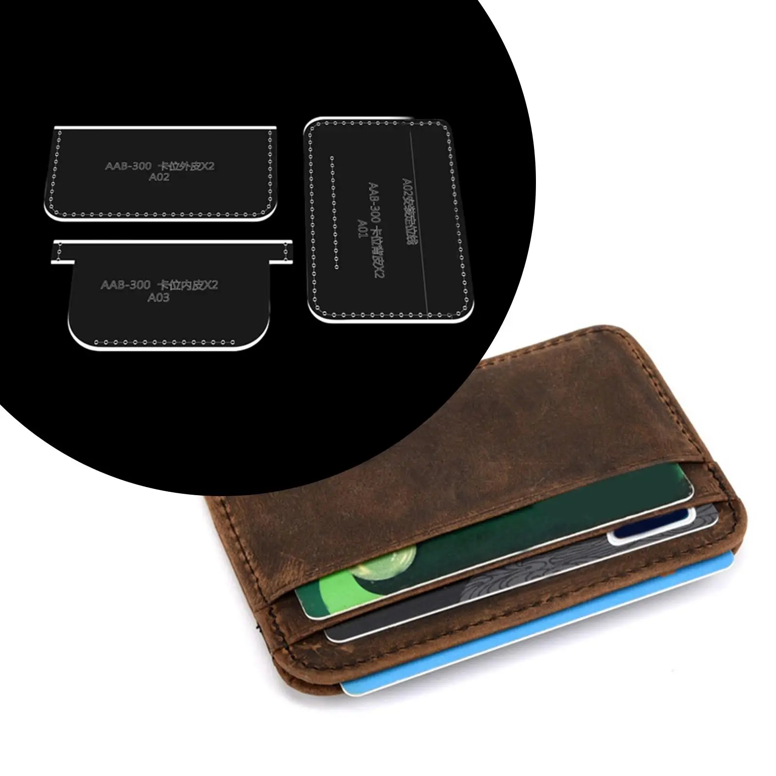 Leather Pattern Template Leathercrafting Tool Handmade Leather Wallet leather-pattern-template-leathercrafting-tool-handmade-leather-wallet